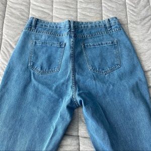 Ripped Straight Jeans